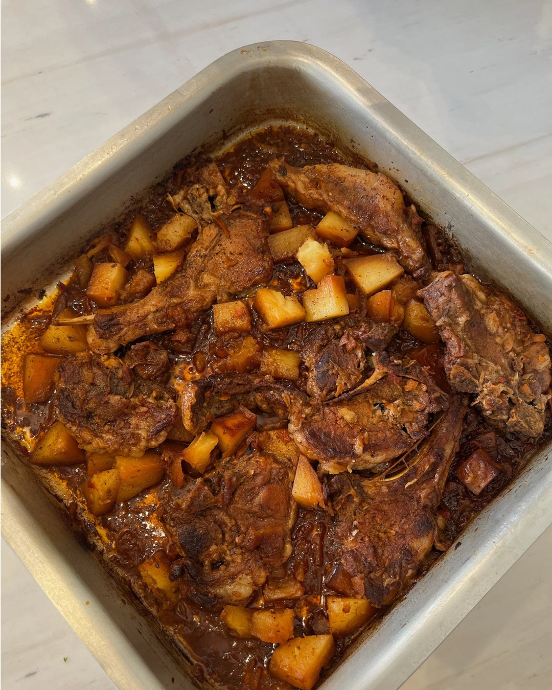Veal Chops with Roasted Potatoes
