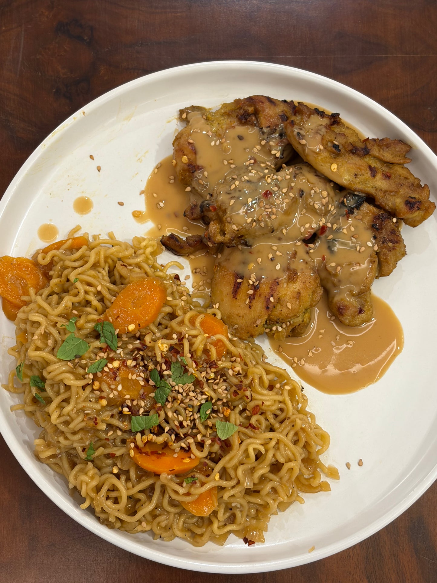 Thai-Style Peanut Chicken Noodles