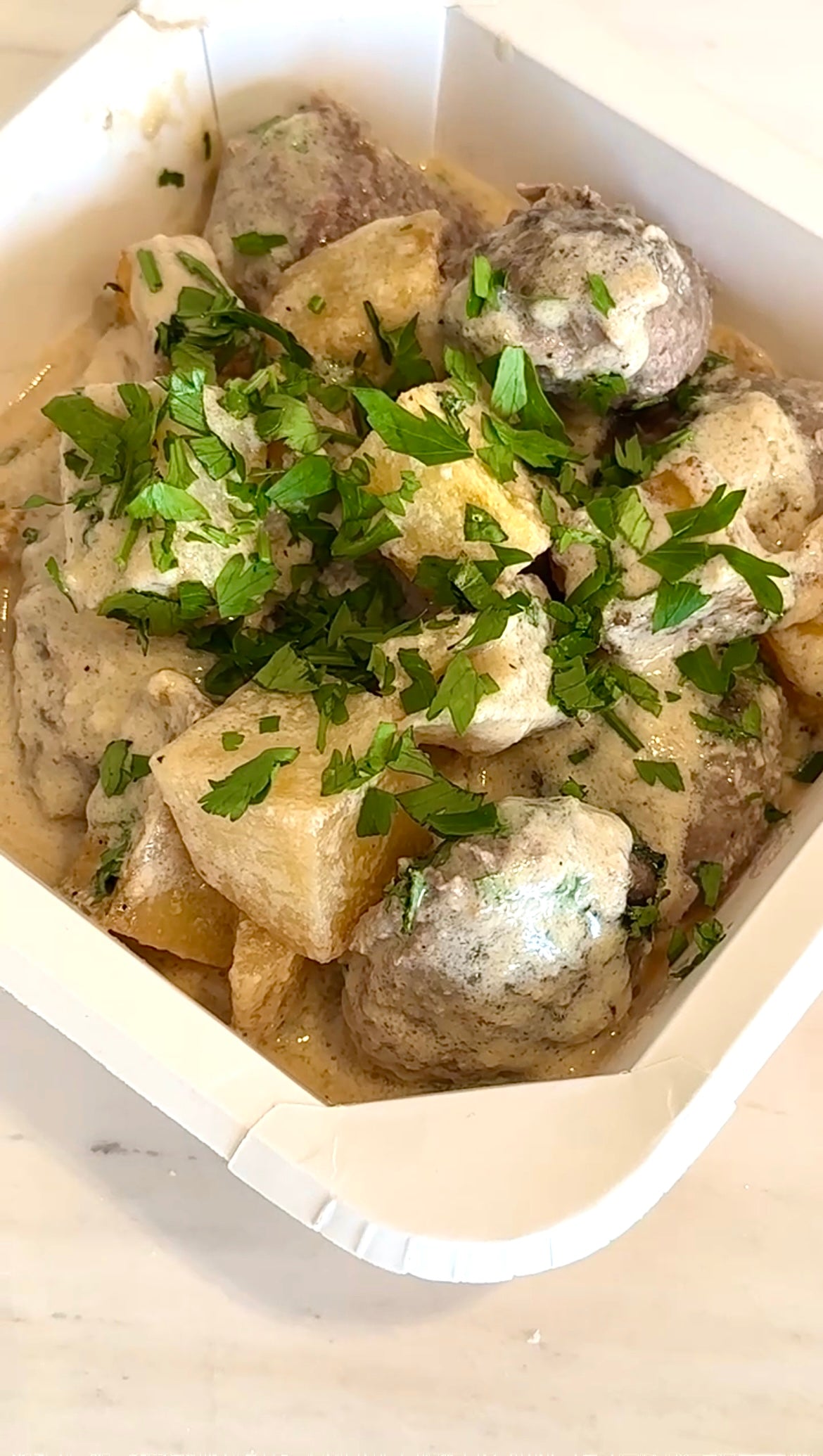 Tahini Kofta w/ Potatoes