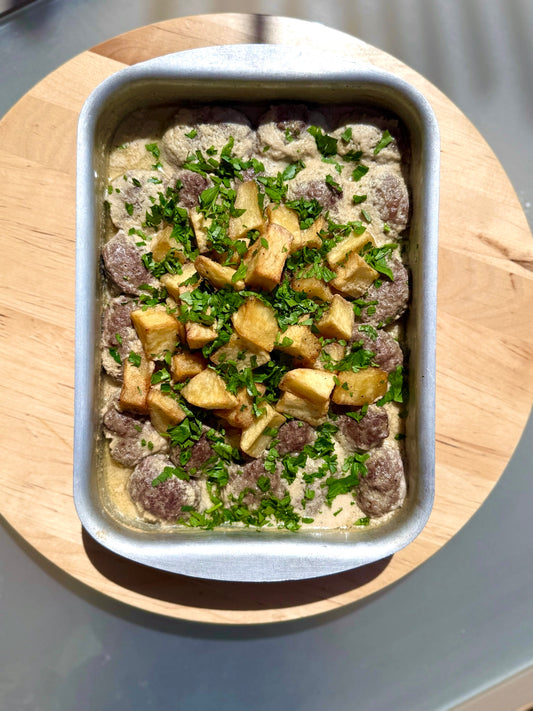 Tahini Kofta w/ Potatoes