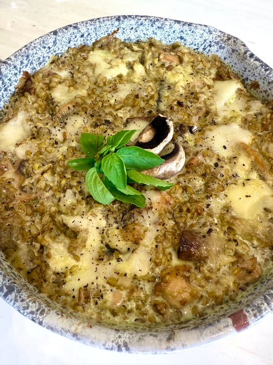 Freekah w/ chicken and mushroom